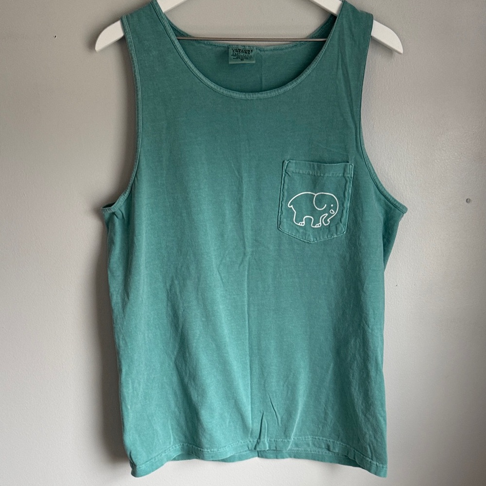 Teal Ivory Ella tank Size M